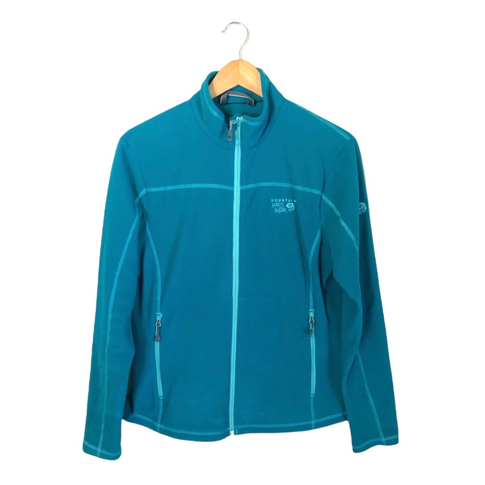 Mountain Hardwear Women’s Lightweight Teal Fleece Jacket - Women's Large